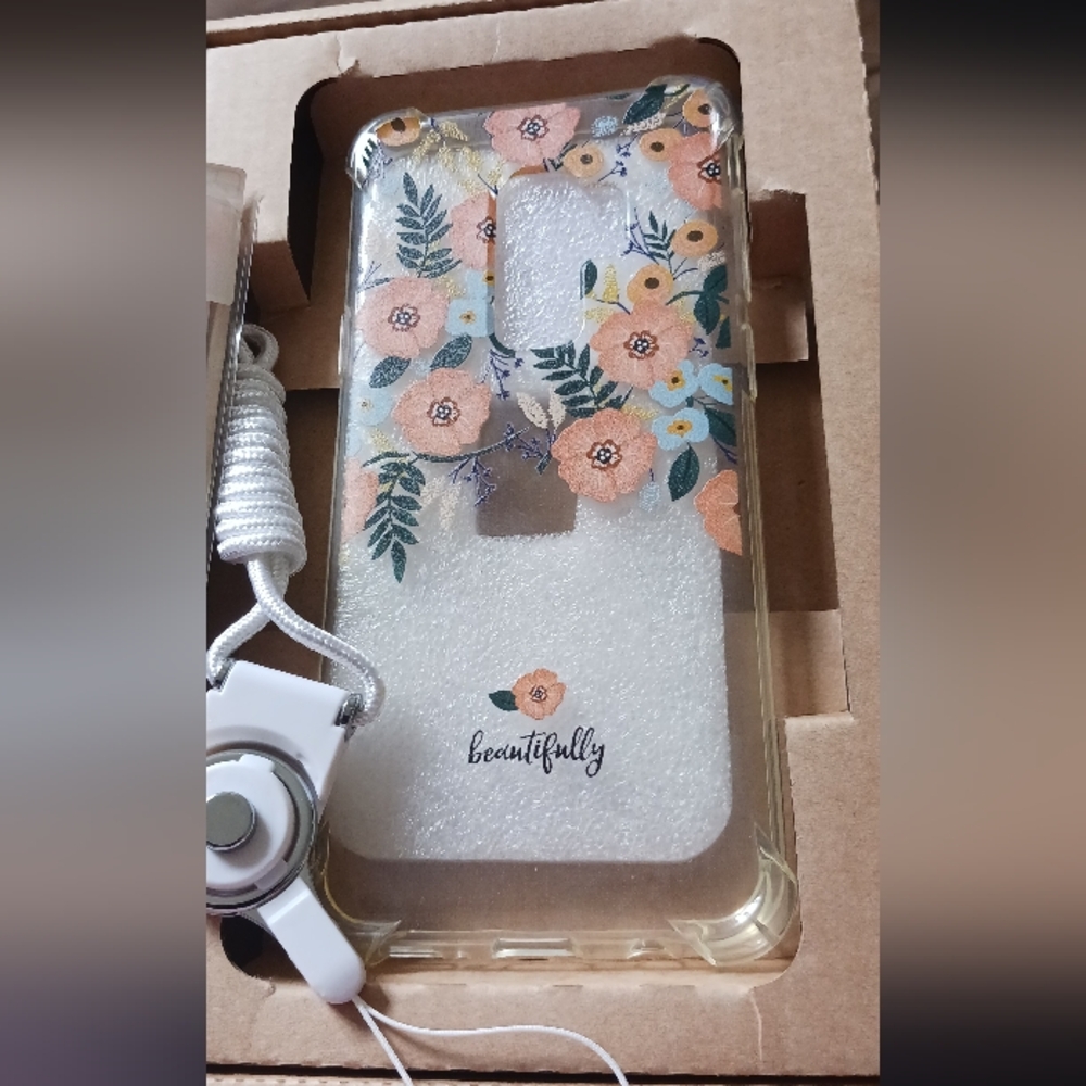 Gviewin Samsung Galaxy Case With Screen Saver and Wrist Strap.